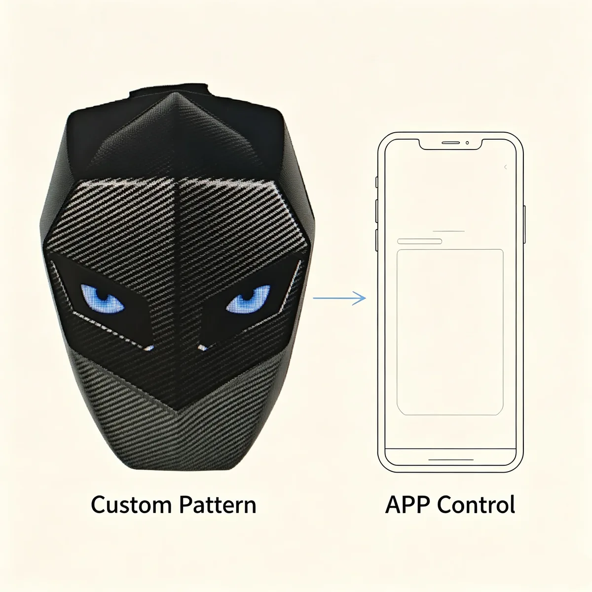sac à dos intelligent rechargeable avec écran led, motif dynamique personnalisé via l'application, lumière bluetooth rgb, sac à dos tendance pour les voyages et l'école