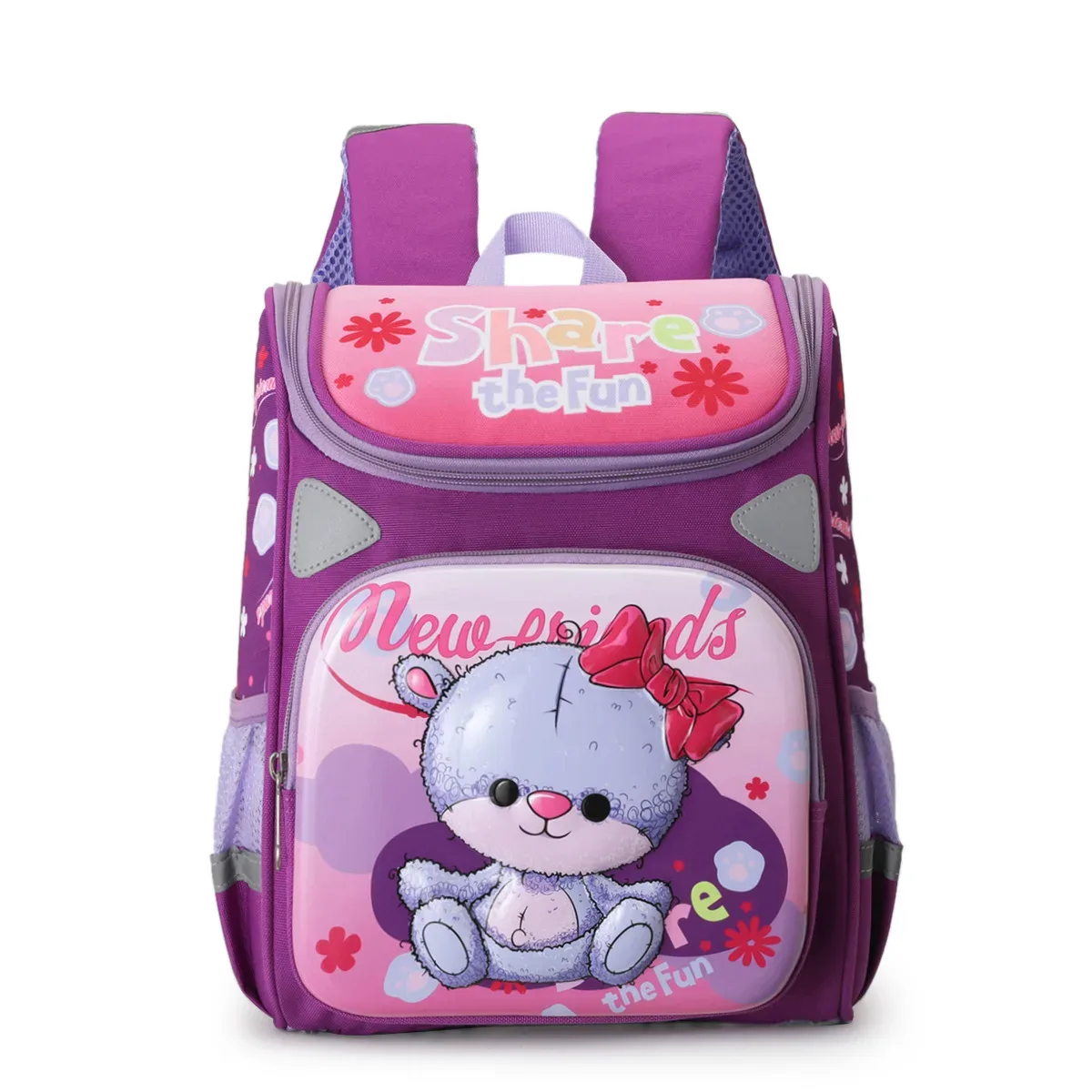 mignon dessin animé cerf filles sacs d'école princesse violet nylon enfants sacs à dos pour les élèves du primaire cartable enfants cartables