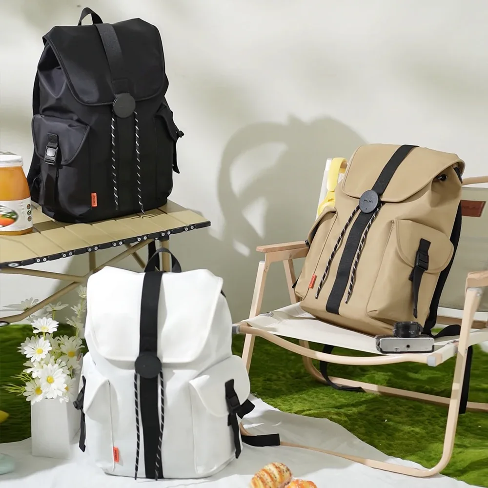 sac à dos pour ordinateur portable mixi new 16'' pour hommes, imperméable, léger, décontracté, pour voyages, école, femmes, plein air, sac à dos 17 pouces blanc m5228