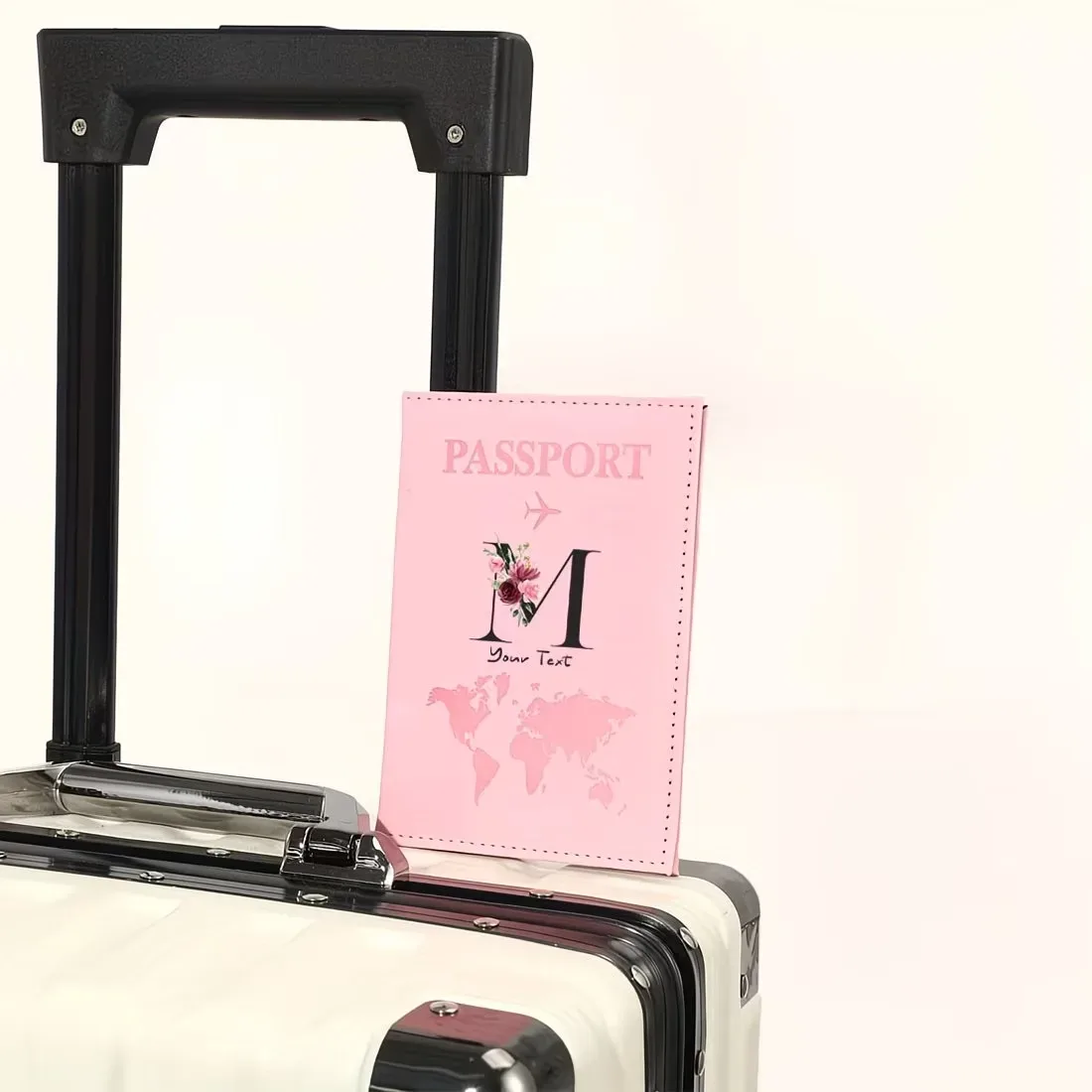 étui de passeport personnalisé, cadeau de voyage personnalisé avec nom/texte pour hommes, femmes, voyageurs - portefeuille porte-passeport léger et à fermeture ouverte