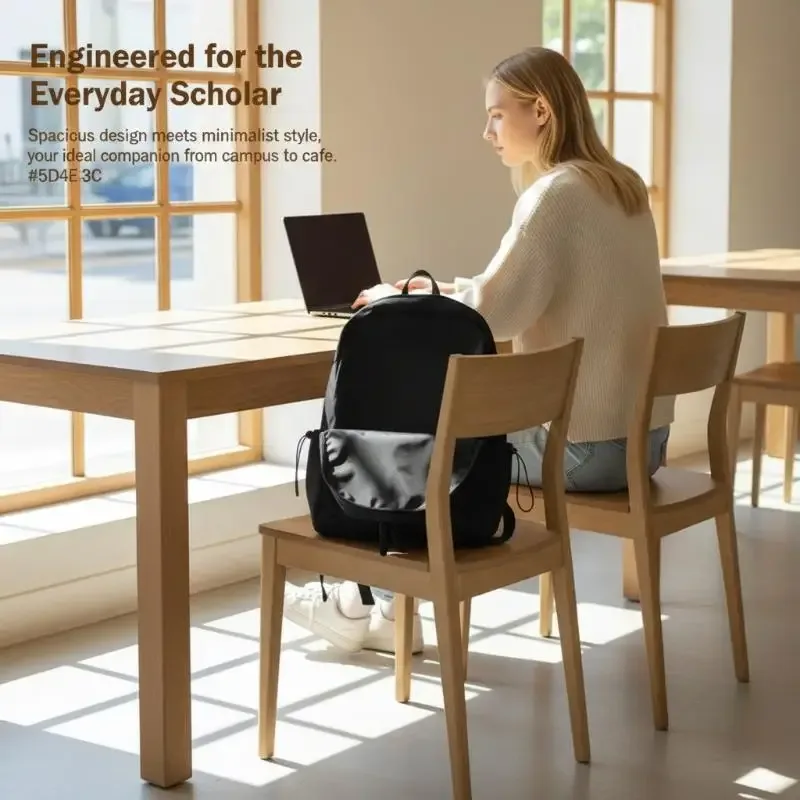 Sac à dos grande capacité pour étudiants, simple, décontracté, sportif, voyage