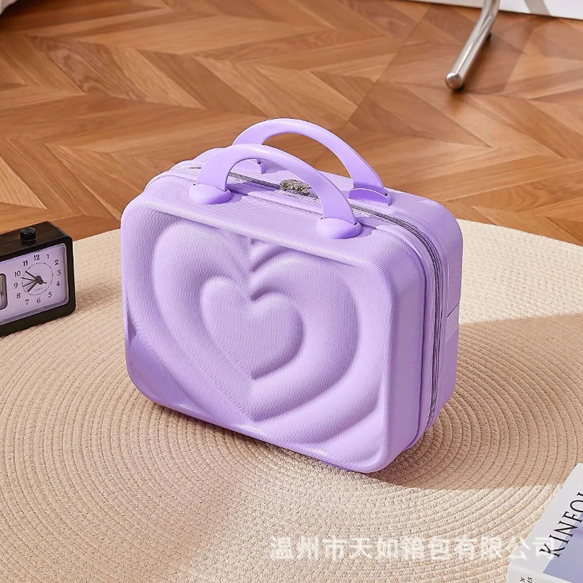 mini valise de maquillage de 14 pouces, assemblage de bagages, fixe, boîte à bonbons de mariage, rangement en gros, boîte-cadeau personnalisable