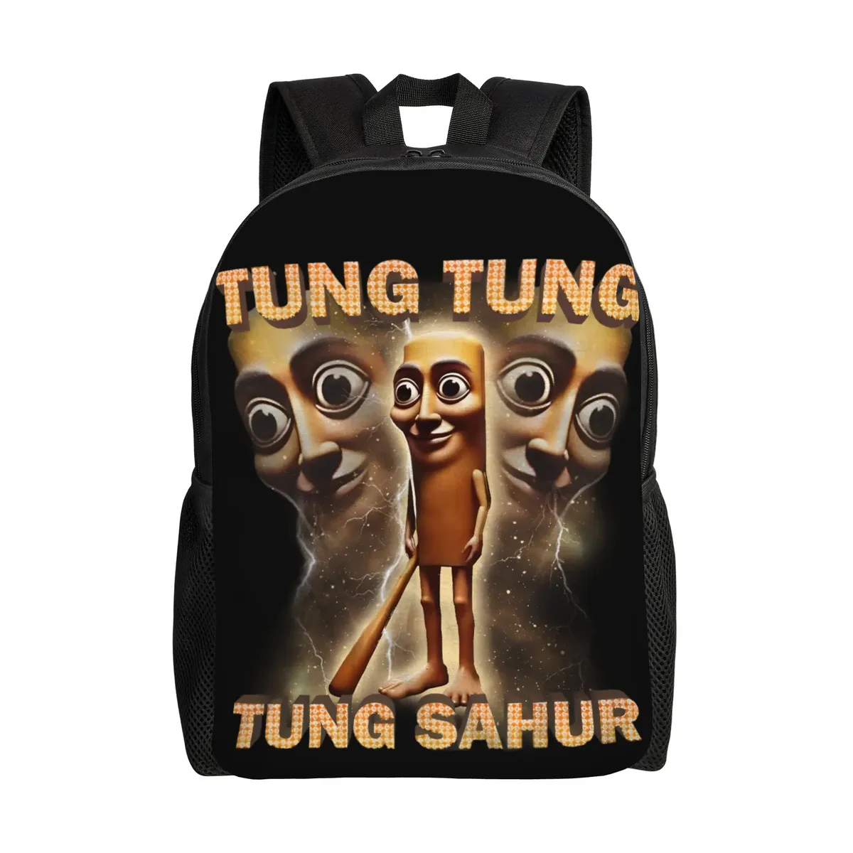 sac à dos tung tung tung sahur pour hommes et femmes, sac à dos décontracté pour le lycée, sac à dos en toile pour le collège, motif meme brainrot italien, cadeau