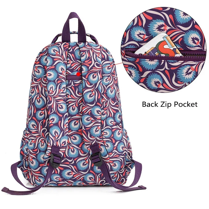 sac à dos à deux épaules pour femmes, sac à dos décontracté pour ordinateur portable, grande capacité, cartable d'étudiant, sac à dos de voyage étanche en nylon