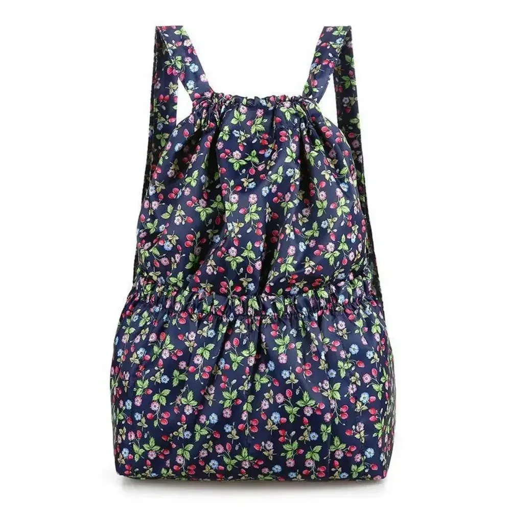 sac à bandoulière de proximité en polyester pour adolescentes, sac à provisions portable, sacs à dos de sport, imprimé floral décontracté, imperméable, grande capacité