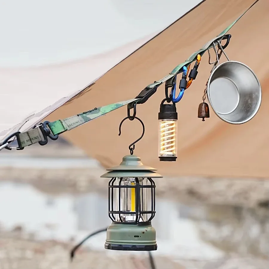 sangle de sac à dégagement rapide pour camping en plein air avec anneau de suspension, sangle de sac bandoulière multifonction réglable