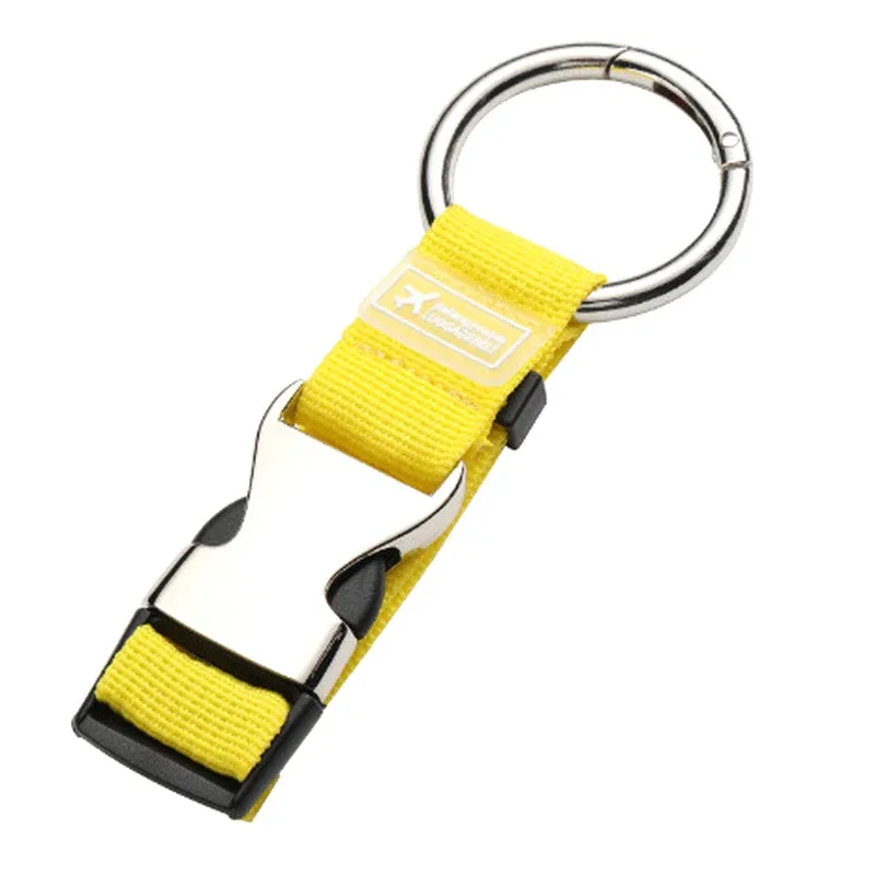 sangle en nylon réglable 1 pièce pour valises ; ceinture à bagages avec clip à ressort en métal pour sacs à main