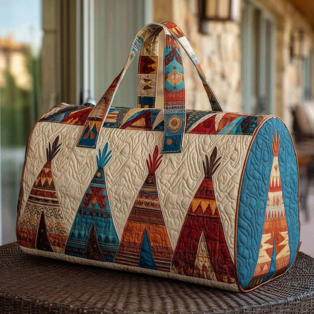 sac de voyage matelassé fait main, vintage, artistique, sac de voyage de style bohème, sac de week-end pour hommes et femmes, camping, randonnée, voyage en voiture