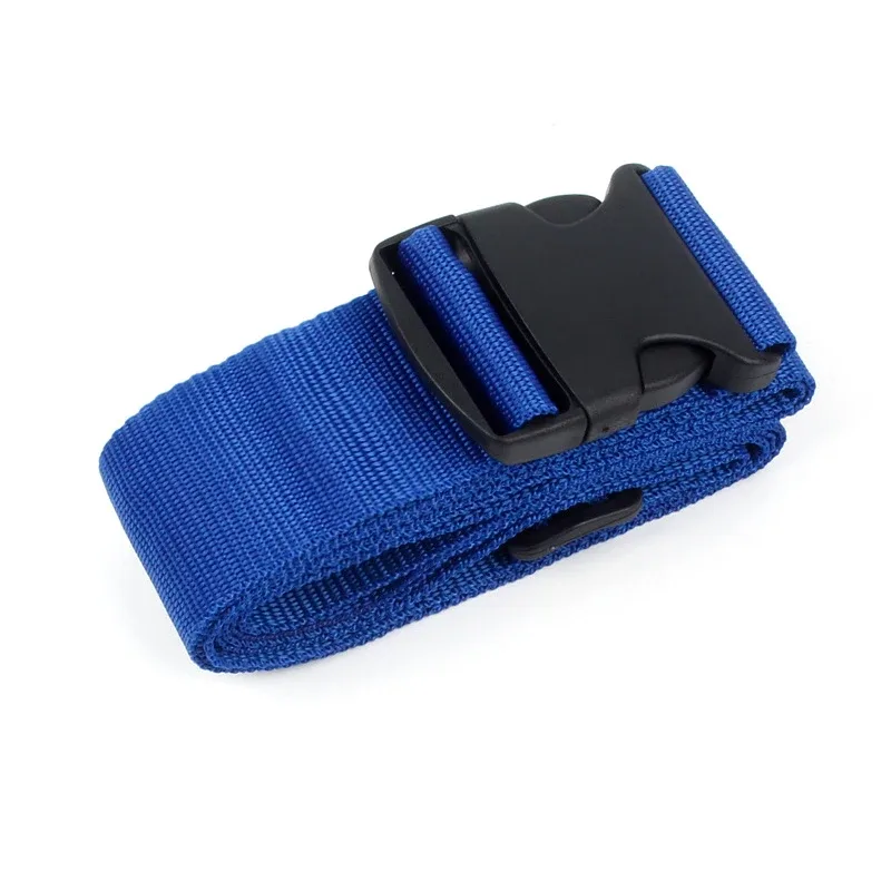sangles de bagages de forme droite pour valise ceinture de bagage en polyester avec boucle de dégagement réglable, accessoire de voyage