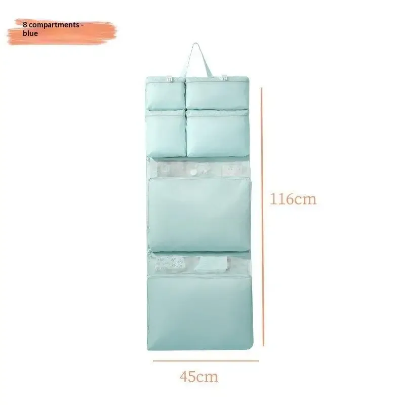 sac de rangement suspendu pliable et portable pour voyage, organisateur multi-poches pour vêtements et accessoires, gain de place pour bagages