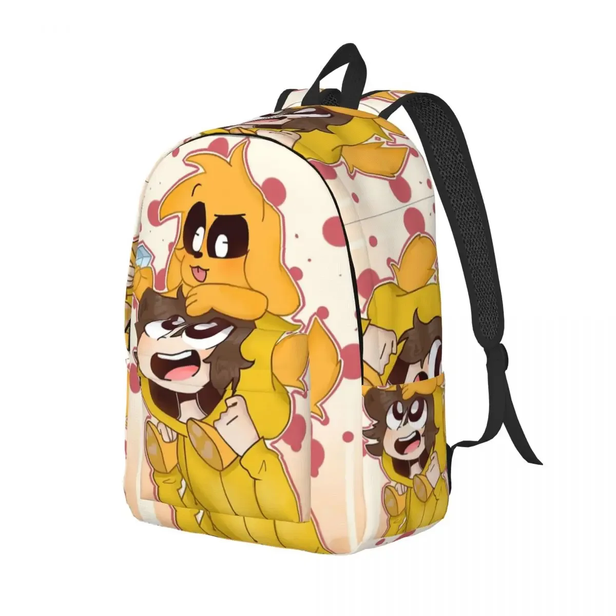 kawaill mikecracked miner sac à dos pour hommes femmes mode anime chiens étudiant travail sac à dos collège toile sacs cadeau