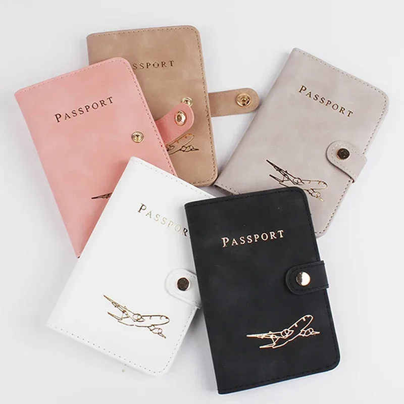 Étui de voyage étanche en cuir PU pour porte-passeport, mignon livre de passeport pour femmes/hommes, couverture de passeport, portefeuille pour cartes de crédit