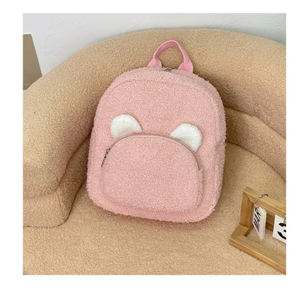 sac à dos ours en peluche pour femmes, sac de voyage doux, sac à dos mignon de dessin animé, sac cadeau pour enfants, sac à dos de loisirs à la mode avec oreilles d'ours