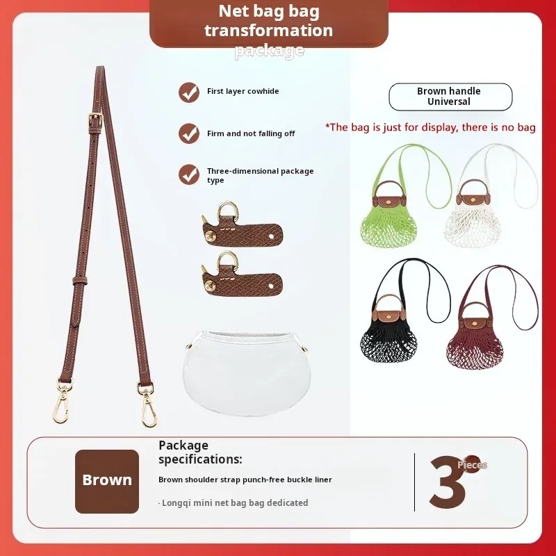 sac en filet organisateur insérer pour longchamp mini doublure sac de rangement ultra-léger sac à bandoulière sangle de rangement sac étanche accessoires