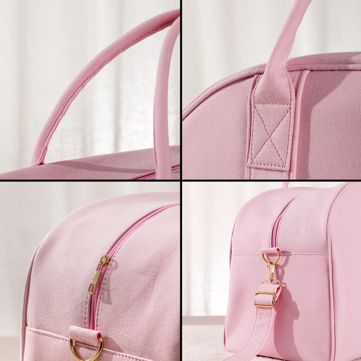 sac polochon en toile pour la fête des mères, pour femmes, week-end, sport, nuit, couleur unie, voyage, vacances, cadeau pour maman, idéal pour les voyages
