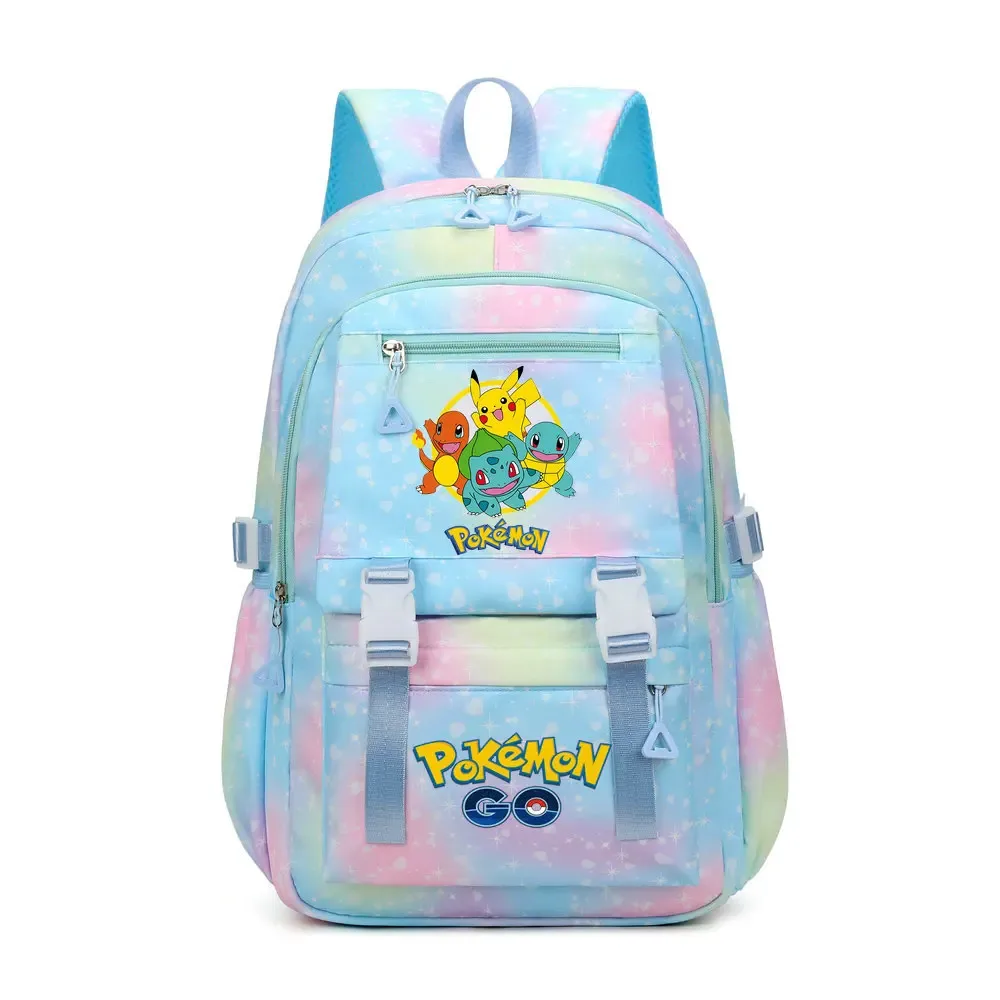sac à dos imprimé pikachu tendance, grande capacité, pour filles et garçons, idéal pour l'école et les cadeaux de vacances