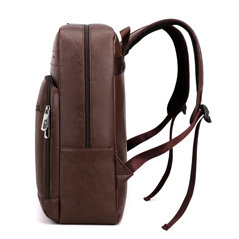nouveau sac à dos en cuir sac à dos d'affaires décontracté pour hommes sac d'ordinateur de grande capacité sac à dos pour étudiant sac à dos de voyage simple