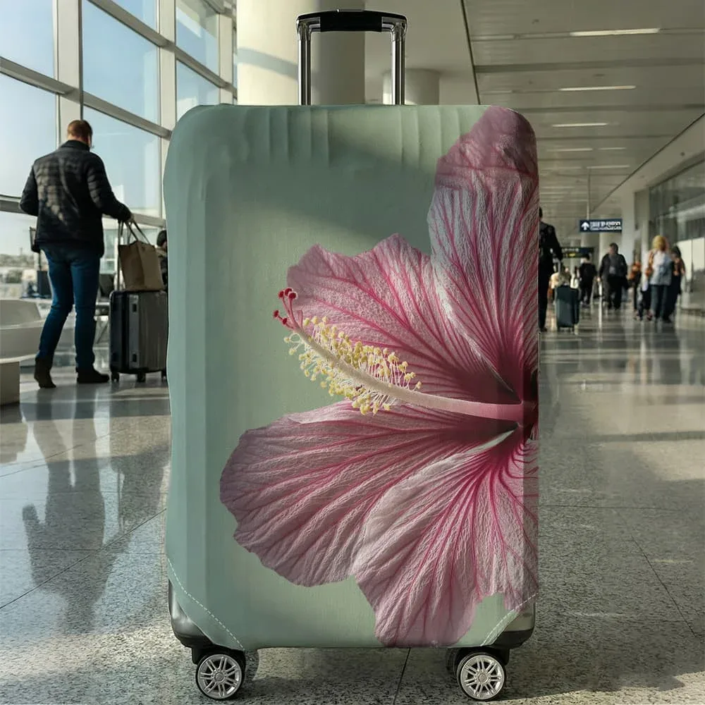 housse de protection pour bagages à motifs floraux, adaptée aux bagages de 18 à 32 pouces, avec protège-poignées, accessoires de voyage