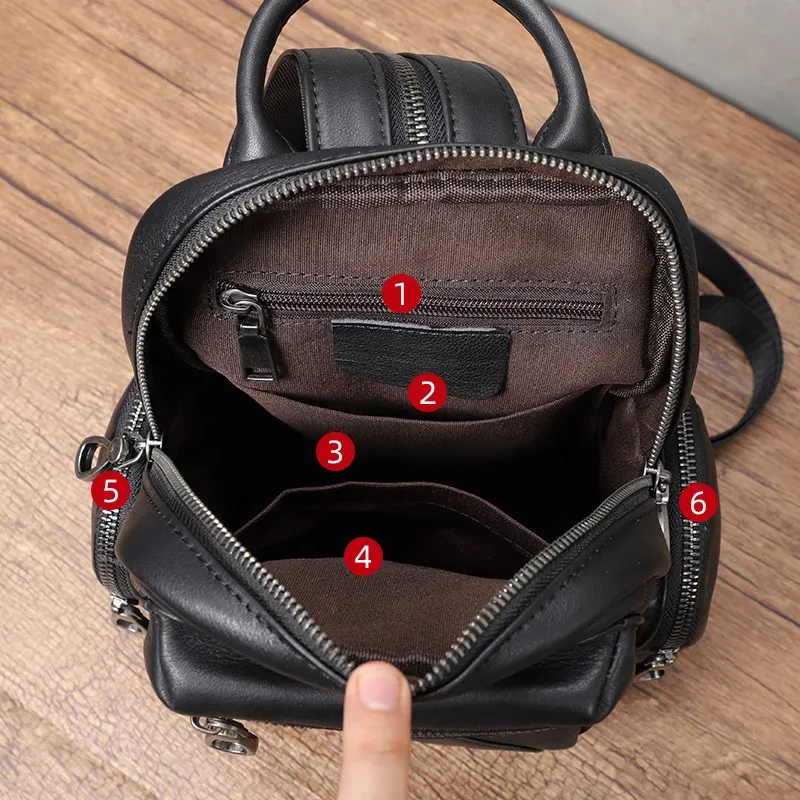 sac multifonctionnel pour homme en cuir véritable, sacs à bandoulière décontractés en cuir pour homme, sac de poitrine pour homme, petit sac à dos