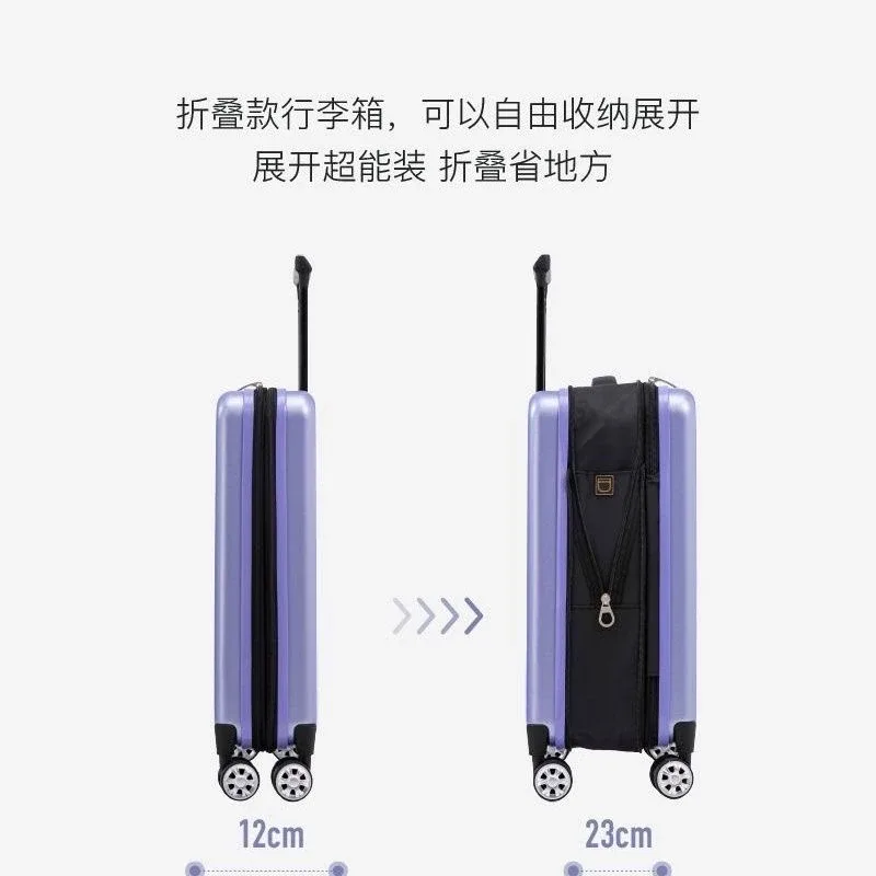 valise pliable 20 pouces avec roulettes pivotantes, valise trolley 24/28 pouces, bagage de voyage exporté au japon