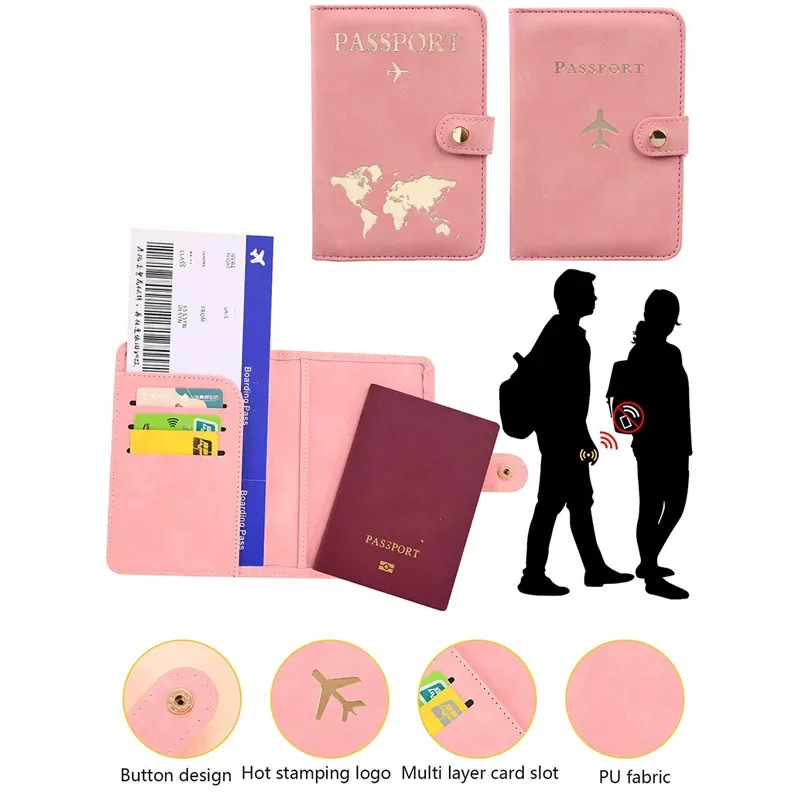 étui pour passeport vintage en cuir, porte-passeport pour femmes et hommes, organisateur de carte de crédit bancaire, mallette de rangement/accessoires de voyage