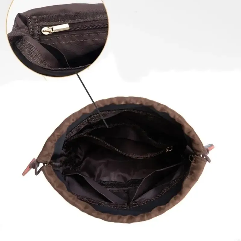 organisateur de sac à main avec cordon de serrage, organisateur conçu pour sac seau, sac intérieur en nylon, sac à bandoulière, fourre-tout