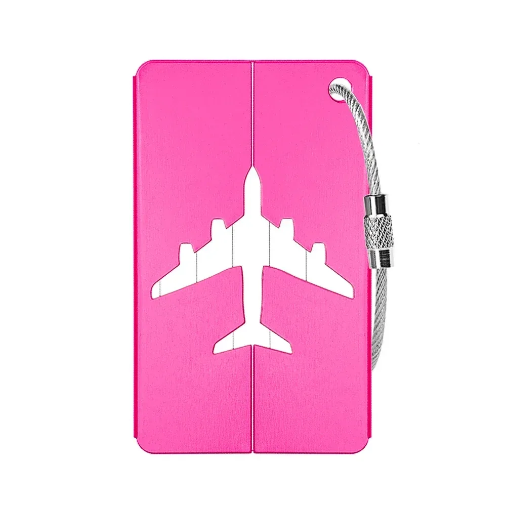 étiquette d'identification de voyage en aluminium de qualité supérieure, 1/10 pièces, durable, identification des bagages, porte-carte de visite, élégant, portable, sac d'étiquette de bagage