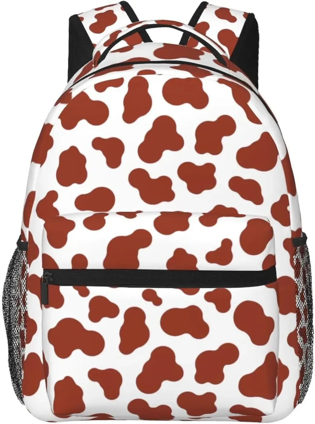 sac à dos imprimé vache violette, sacs pour ordinateur portable de grande capacité, sac de voyage de travail, accessoires college vache violette