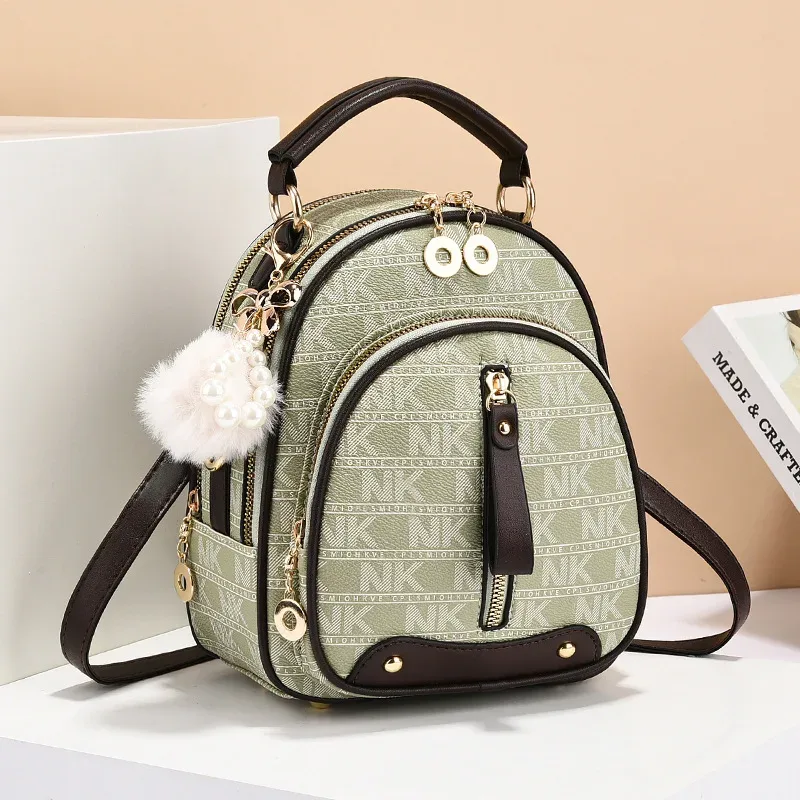 à la mode nouvelles femmes sac à dos en cuir souple lettre unique épaule sac à bandoulière urbain simple sac à main classique polyvalent sac à main