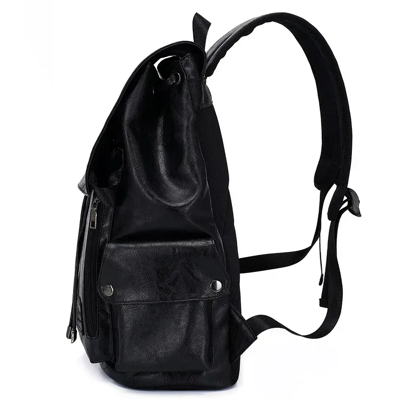 nouvelle mode en cuir souple sac à dos décontracté pour adolescent garçons hommes voyage sac d'école décontracté sac à dos preppy collège mochila mâle