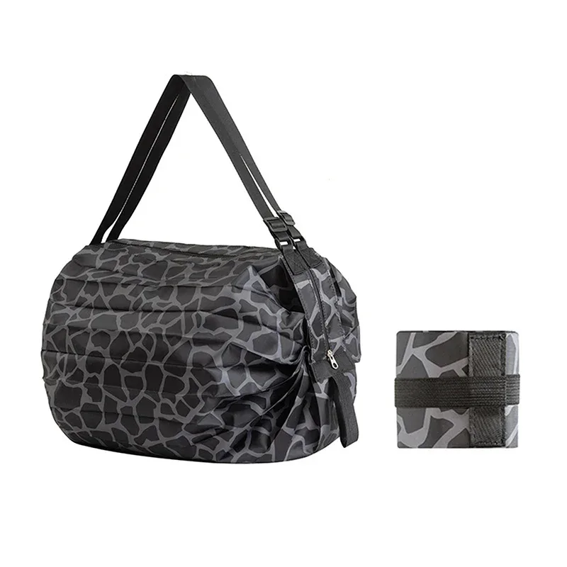 sac de rangement pliable camouflage avec poignée, sac de voyage portable de grande capacité, sac de courses écologique pour l'extérieur