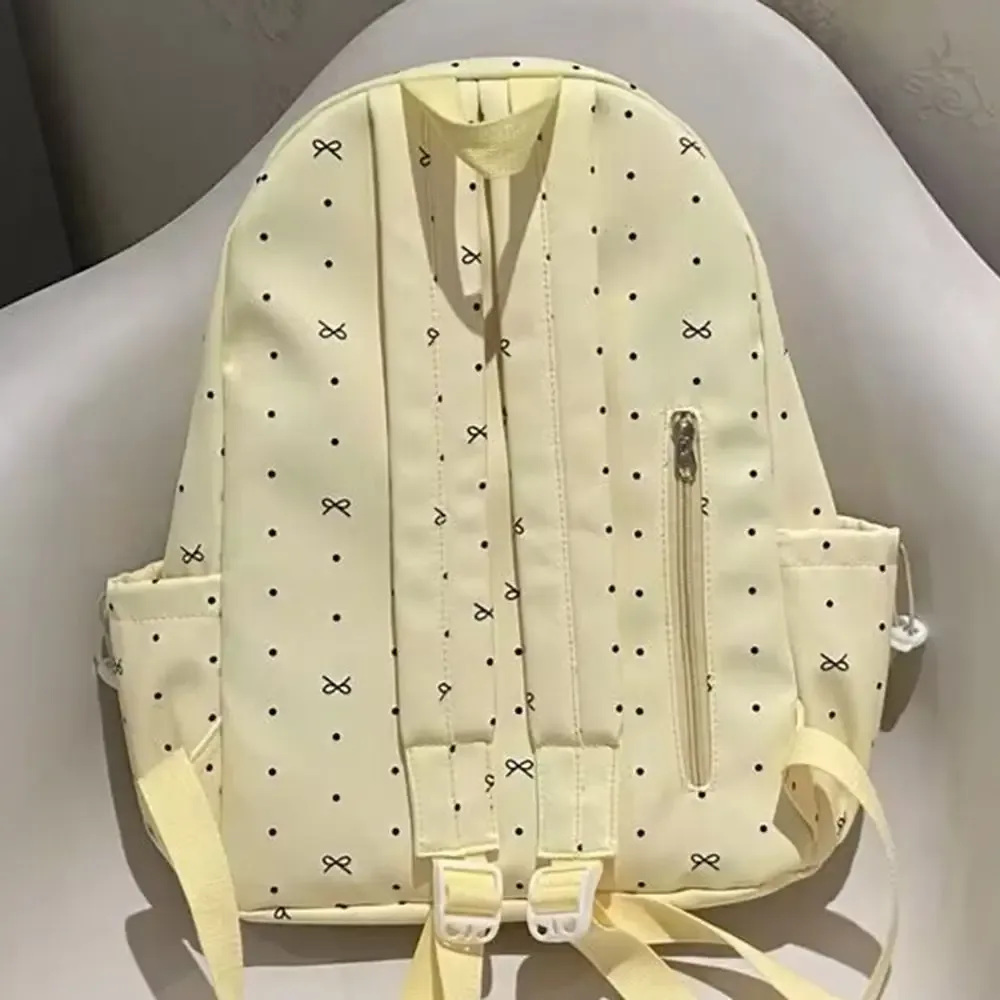 nouveau sac à dos à nœud de grande capacité, ultra-léger et respirant pour filles, sacs à livres en nylon pour étudiants