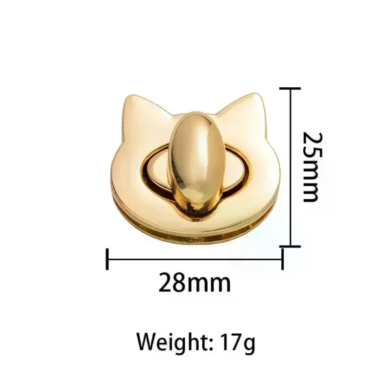 fermoirs en métal motif chat/oiseau pour sacs, loquets rotatifs pour sacs à main en cuir diy, sacs à bandoulière, accessoires de décoration et de quincaillerie