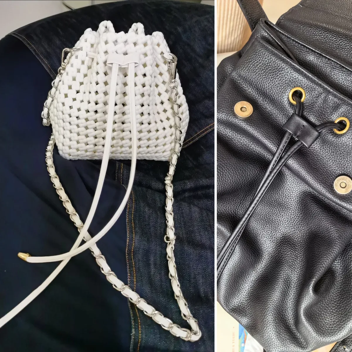 3-6 pièces de cordon coulissant en cuir pu détachable pour sac seau, sangle de remplacement, accessoires de sac à dos, cordon coulissant pour sac diy