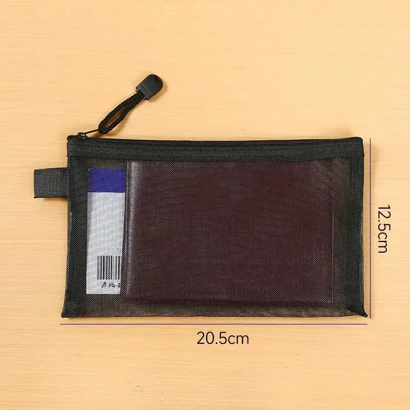 porte-passeport de voyage en maille transparente, sac organisateur de cartes d'identité et de billets, pochette à fermeture éclair pour documents, 1/3/5 pièces
