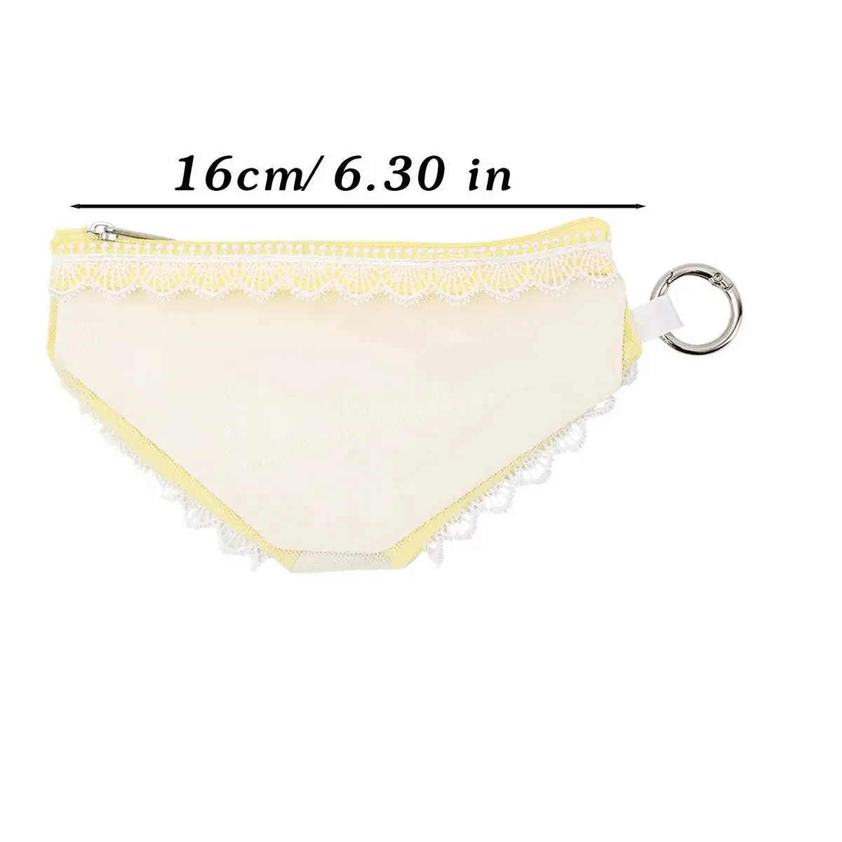pochette de maquillage en maille tendance avec bordure en dentelle transparente, pochette de rangement décorative avec fermeture éclair, organisateur de bijoux et écouteurs