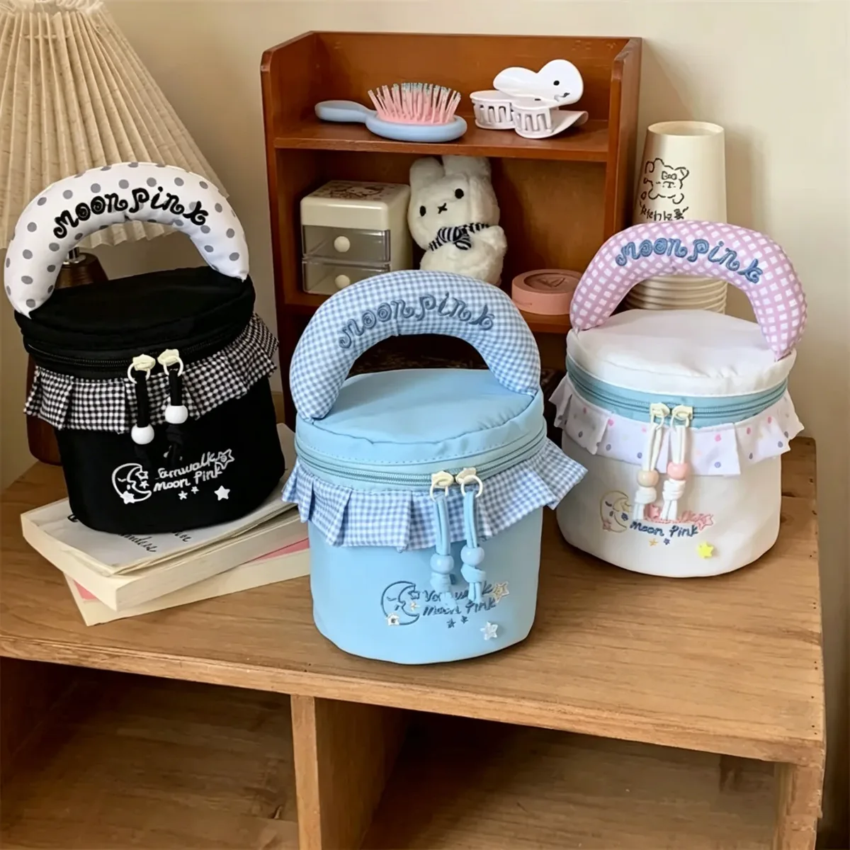 Sac de rangement cylindrique portable Vanwalk, nouveau modèle, élégant, pour maquillage, sac seau, sac à main, pochette pour appareil photo, sac étanche