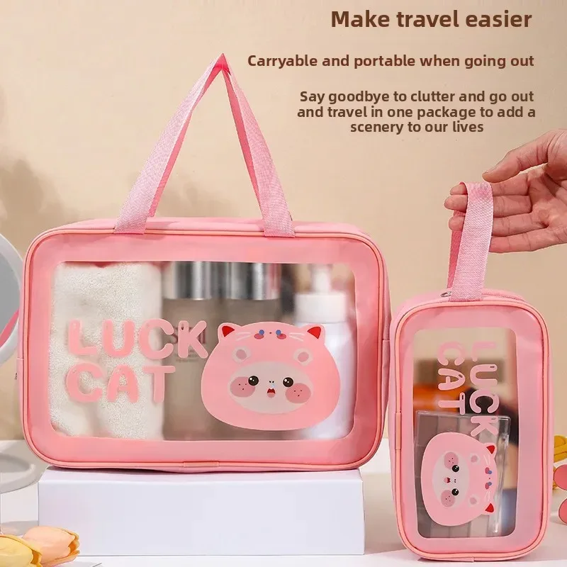 sac de voyage étanche de grande capacité pour cosmétiques, sac de toilette à séparation humide et sèche, sac de rangement pour la natation et le bain, portable et pratique