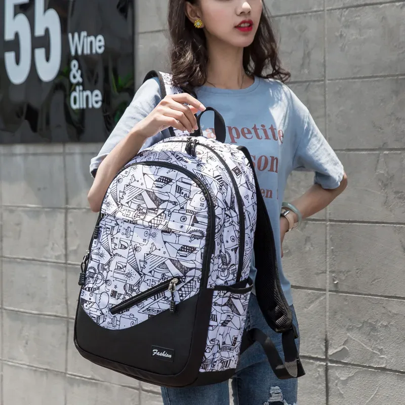 nouveau sac à dos d'école d'impression de camouflage pour adolescents cartable orthopédique de grande capacité garçons filles pochette d'ordinateur sac à dos cartable