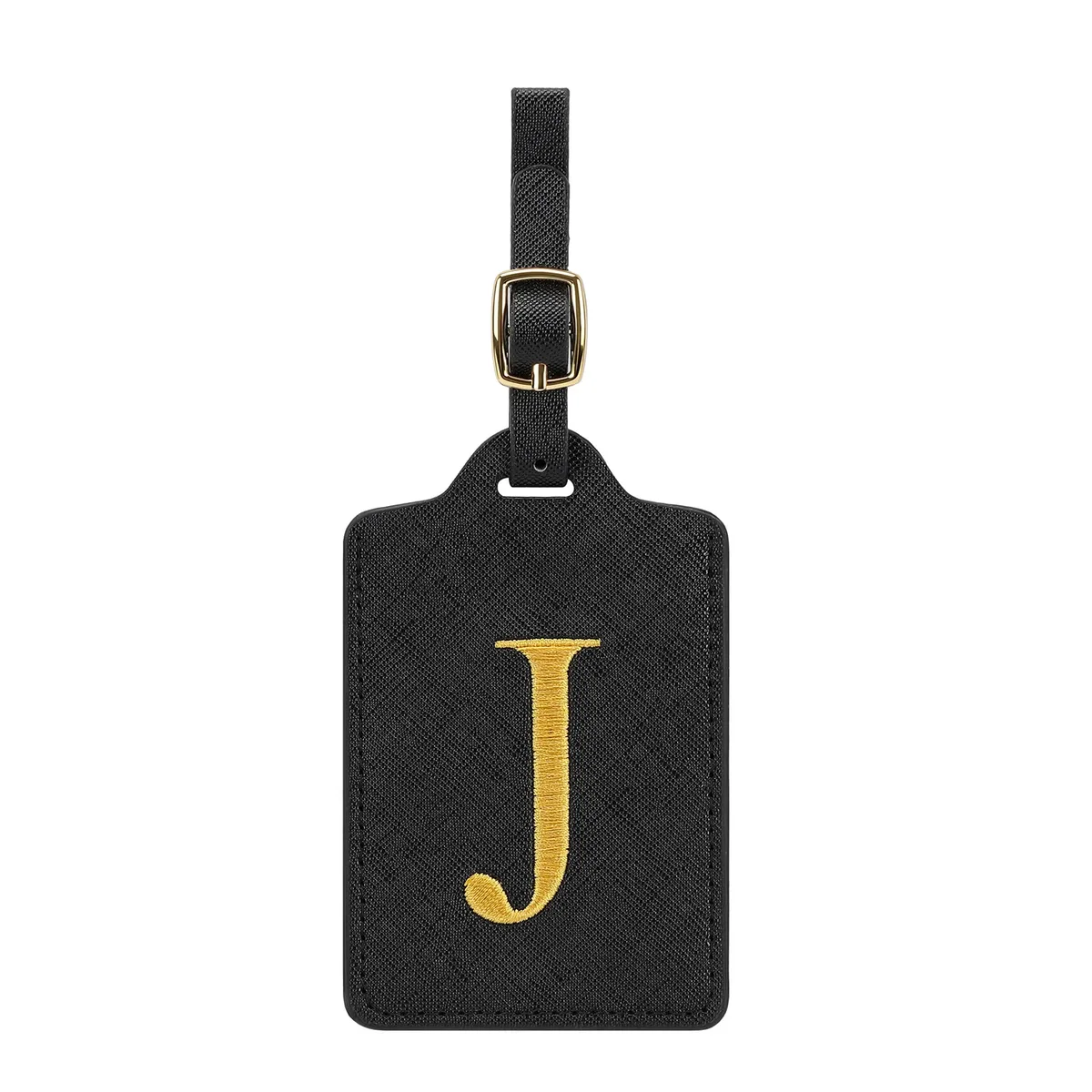 étiquette de bagage personnalisée avec 26 lettres, étiquette de nom initiale pour valise, accessoires de voyage anti-perte, adaptée aux voyages, à l'école