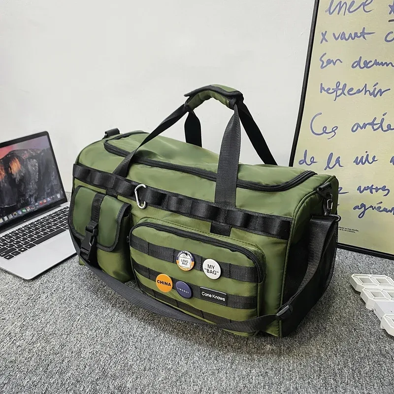 sac de voyage en nylon grande capacité – sac à dos sport imperméable pour hommes et femmes