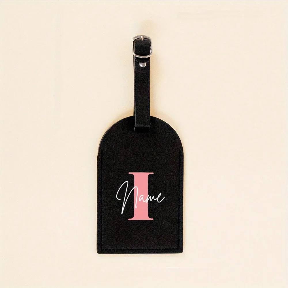 étiquette de bagage monogrammée pour valise, sac à main, étiquette de sac de voyage, étiquette avec initiales et nom, cadeau personnalisé