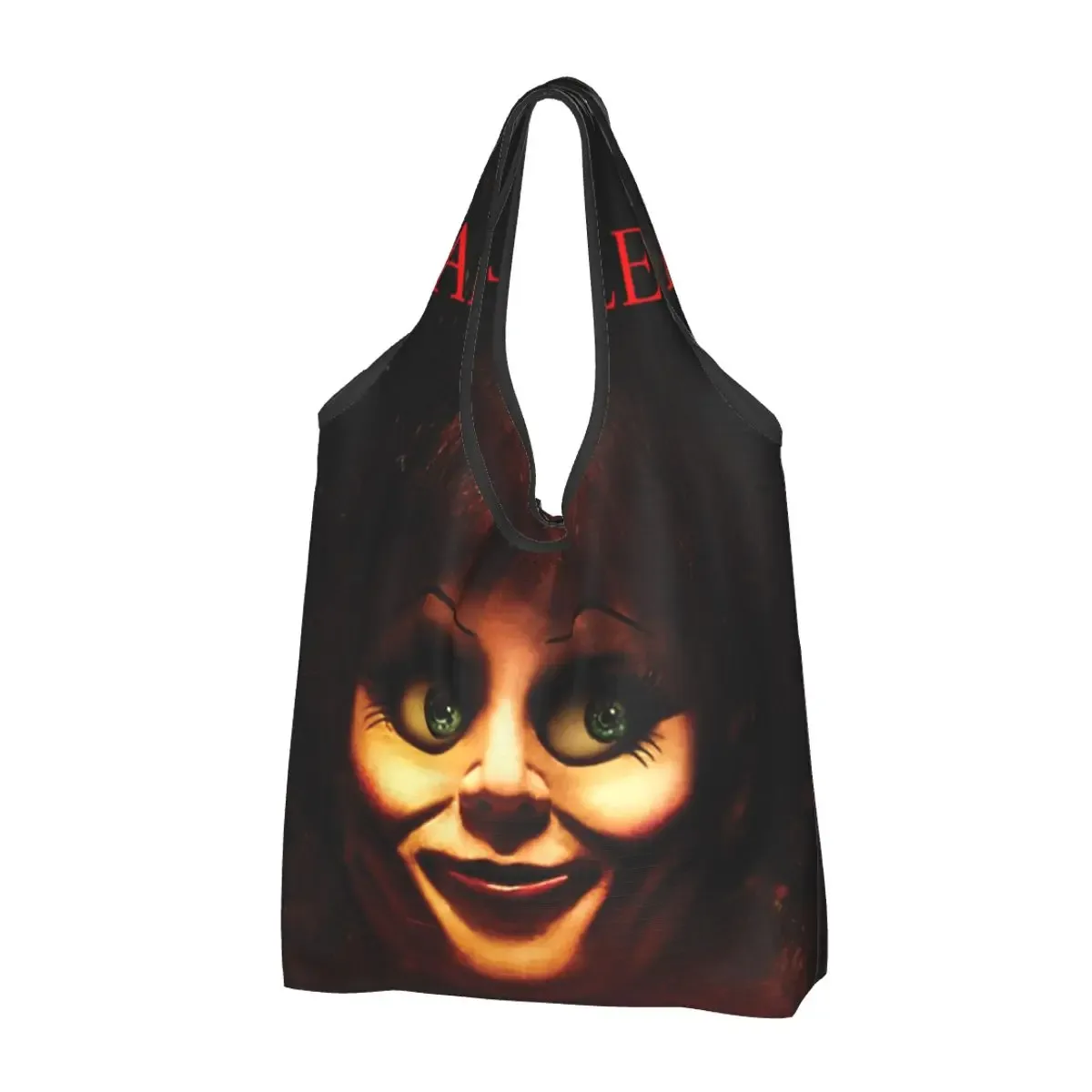 sac à provisions réutilisable personnalisé pour femme, sac fourre-tout portable, sacs d'épicerie, halloween, film d'horreur, rick