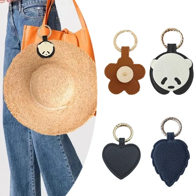 1 pièces pince à chapeau magnétique en cuir PU voyage porte-chapeau de soleil pour sac à main sac à dos bagages chapeau gardien boucle sac de voyage accessoires