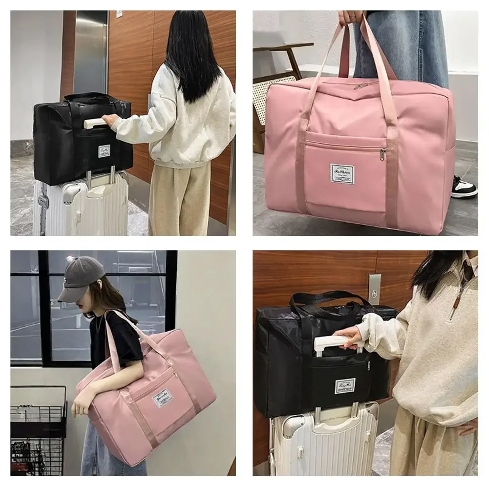 Sac d'emballage de voyage, sac à bandoulière de grande capacité, sac Oxford, sac mobile, sac de rangement de bagages, tissu d'avion Portable pliant J8H7