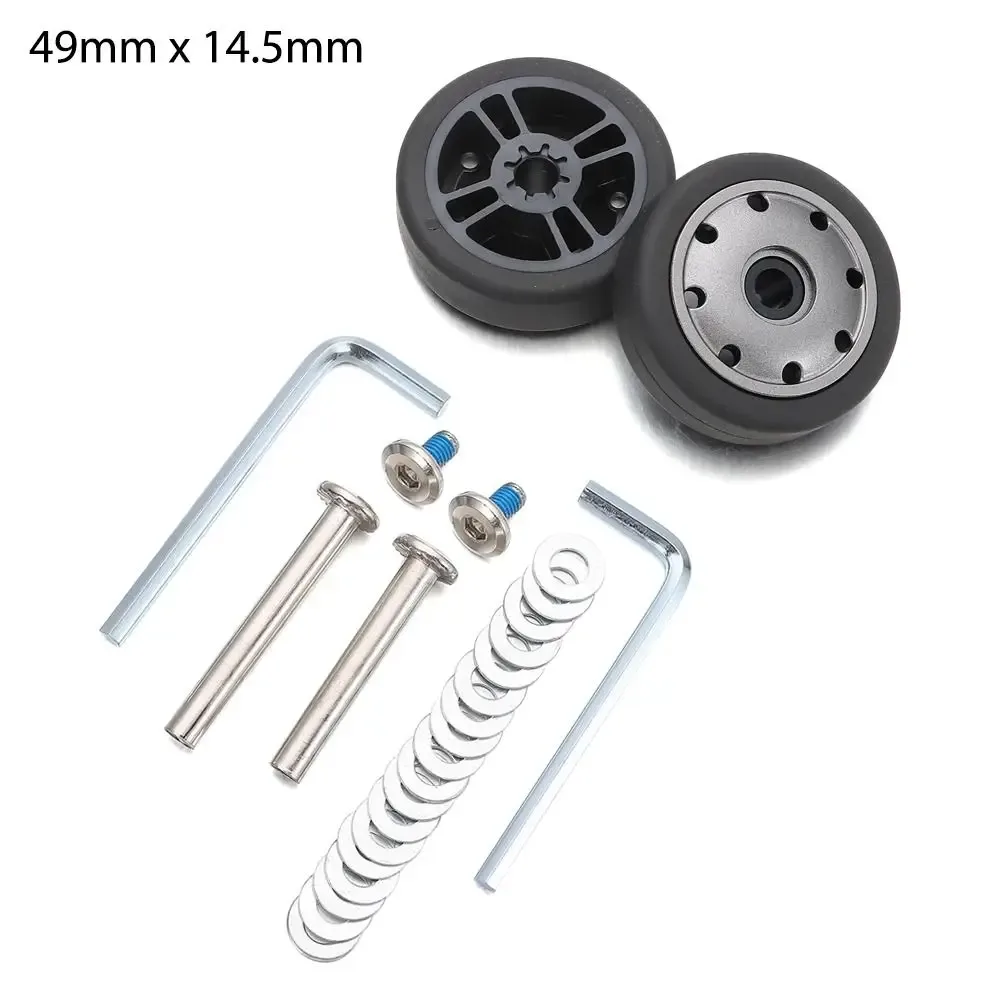 pièces de valise universelles, essieux de remplacement de roues de valise avec vis, roues de bagages de voyage, roues de remplacement, accessoires de bagages