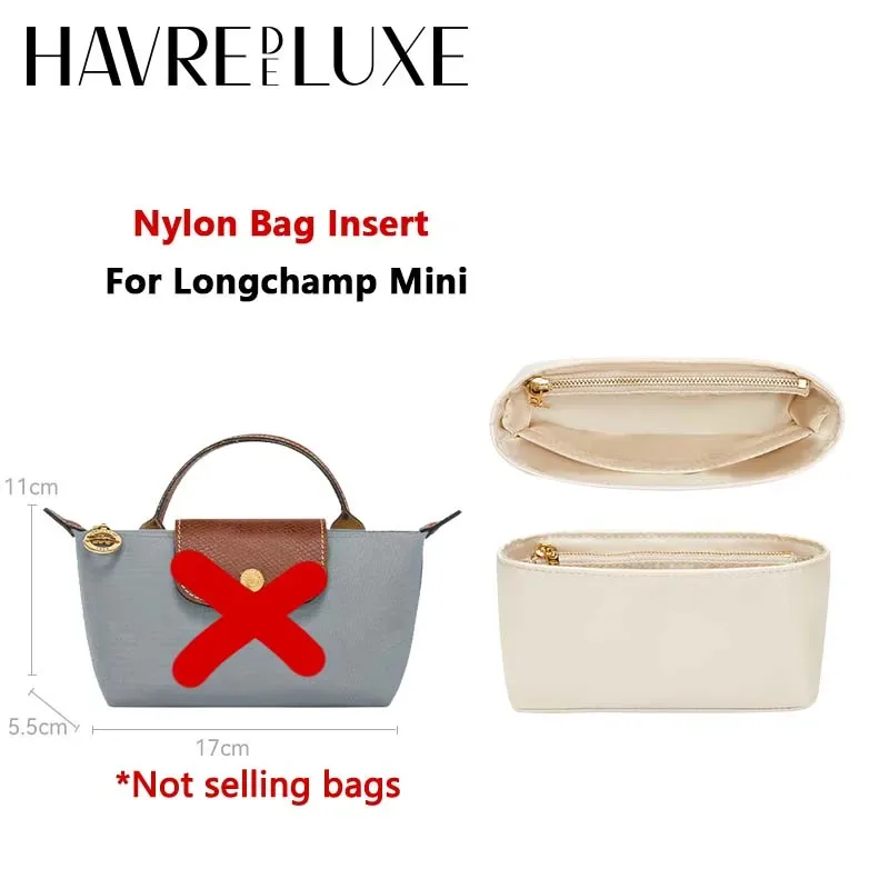insert organisateur de sac pour sac longchamp, matériau en nylon, support de sac super résistant, accessoires de sac à main
