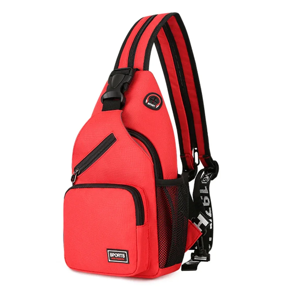 sac de poitrine unisexe, sac à bandoulière, sac à dos de voyage en tissu oxford, sac de poitrine imperméable pour la randonnée, sac à dos de jour, sac à bandoulière