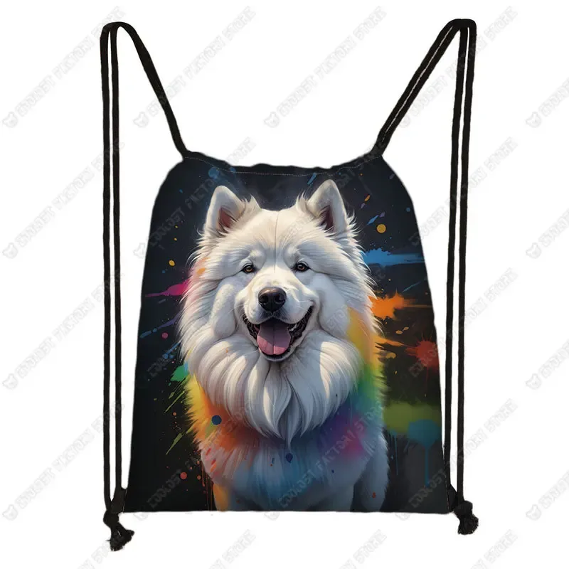 sac à dos de rangement de chaussures shih tzu, sac à livres, support, interconnexion, peinture, chien, proximité, wstring, troupeau des contribuables allemands