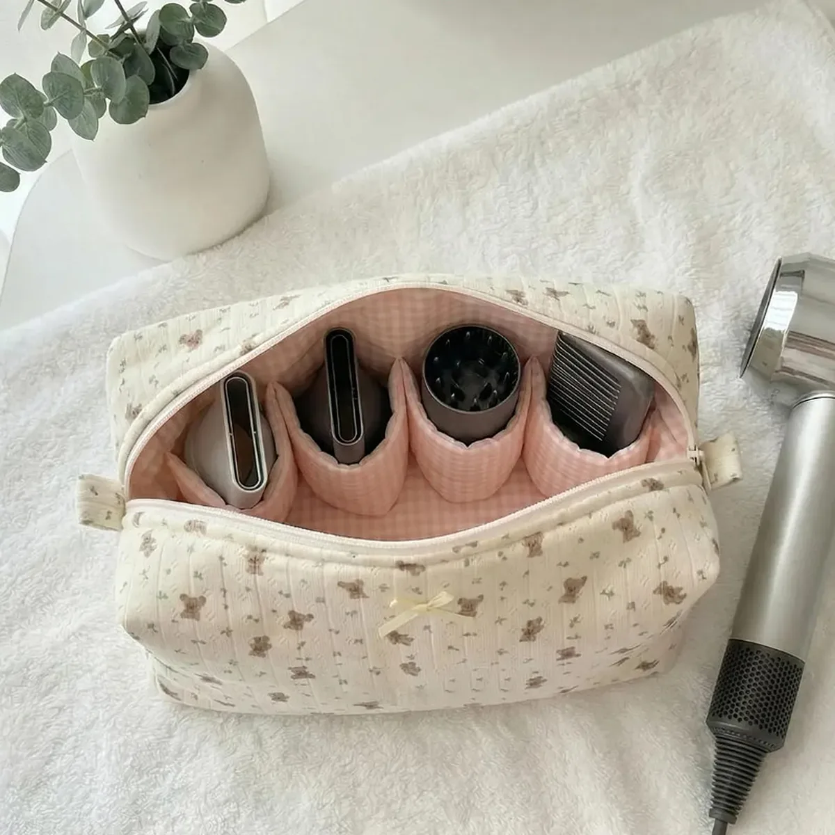 sac de rangement pour articles de toilette avec fermeture éclair et pochettes multi-compartiments, trousse de toilette de voyage de grande capacité pour femmes, dames et filles